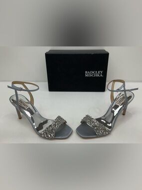 Badgley Mischka “Rider” Whisper Blue Stilettos - 9.5 IOB